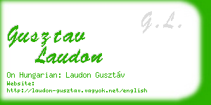 gusztav laudon business card